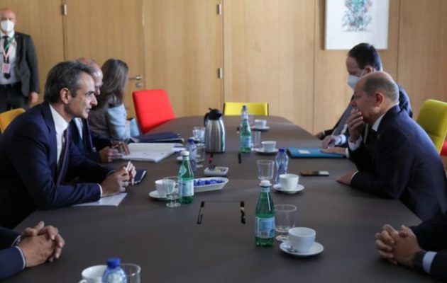 Μητσοτάκης σε Σολτς: Η Τουρκία υπονομεύει τη σταθερότητα στην Ανατ. Μεσόγειο