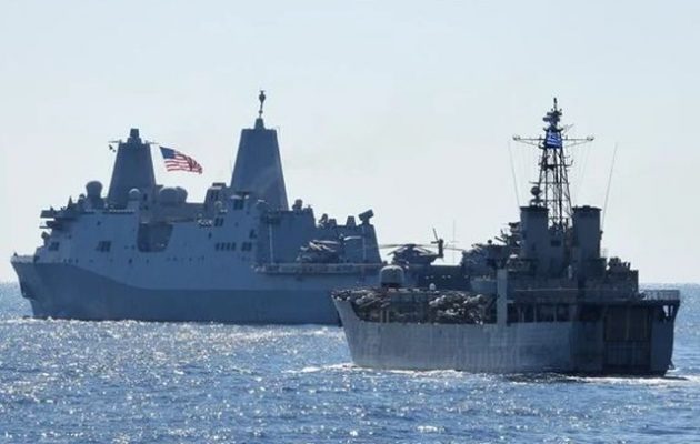 Συνεκπαίδευση μονάδων των Ενόπλων Δυνάμεων με το αμερικανικό «USS Arlington»