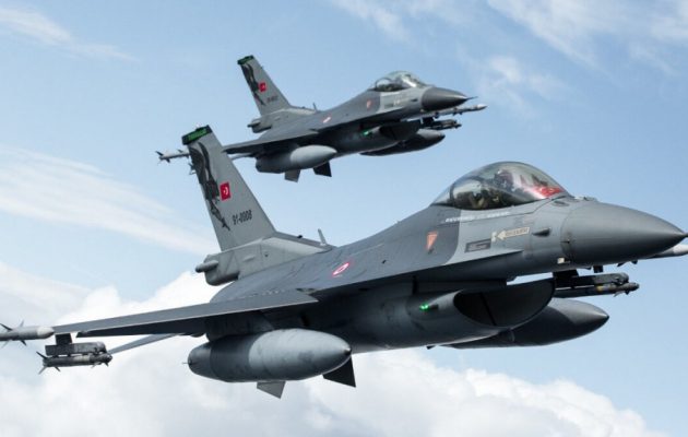 Μπαράζ τουρκικών παραβιάσεων στο Αιγαίο με οπλισμένα F-16