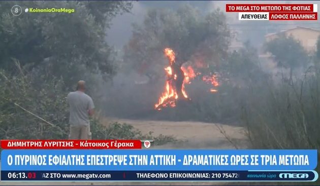Πύρινη λαίλαπα στην Αθήνα – Η πρωτεύουσα καίγεται ακόμα μία φορά τα τελευταία δύο χρόνια