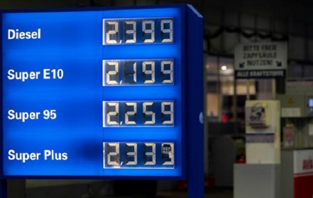 Γερμανία: Ξανά στα ύψη οι τιμές καυσίμων κίνησης μετά το τέλος της μείωσης στους φόρους