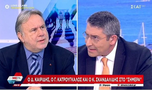 Ο Κατρούγκαλος «αρπάχτηκε» στον ΣΚΑΪ με Οικονόμου και Παυλόπουλο