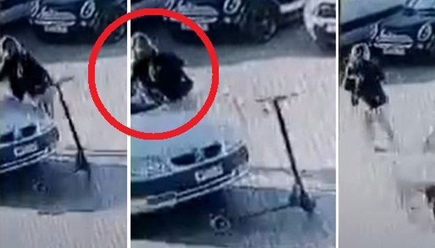 Κρήτη: Αυτοκίνητο χτύπησε πατίνι αλλά η νεαρή πάνω του σαν αίλουρος διέφυγε (βίντεο)