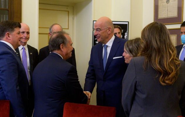 Ο Νίκος Δένδιας συζήτησε με Αμερικανούς βουλευτές την κατάσταση σε Αν. Μεσόγειο και Λιβύη