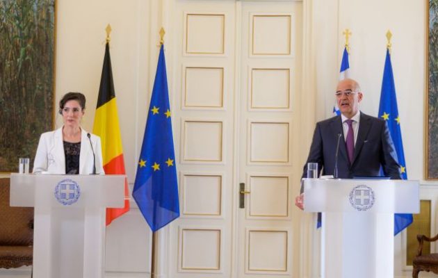 Δένδιας σε Βελγίδα ΥΠΕΞ: Ελλάδα και Βέλγιο σε δύο παγκόσμιους πολέμους ήταν στην ίδια πλευρά