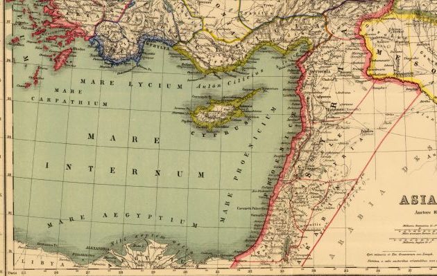 Πώς ονομάζεται η Ανατολική Μεσόγειος – Θάλασσα του Λεβάντε ή Mare Aegyptium
