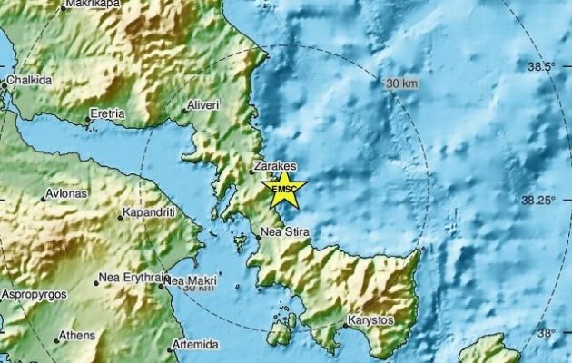 Νέος ισχυρός σεισμός στην Εύβοια – Ταρακούνησε και την Αθήνα