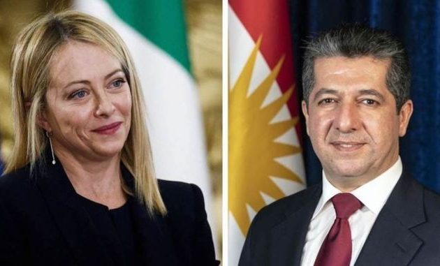 Η Μελόνι έστειλε επιστολή στον Μπαρζανί για ενίσχυση των σχέσεων Ιταλίας-Κουρδιστάν