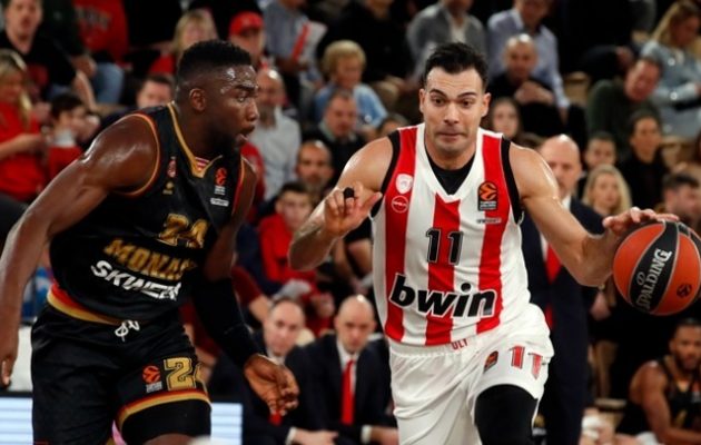 Euroleague: Ο Ολυμπιακός έχασε από τη Μονακό 64-60