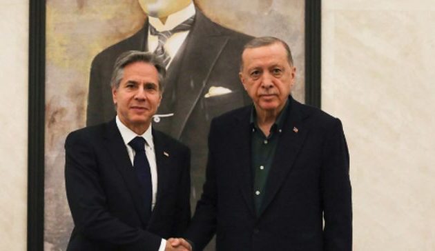 Συνάντηση κεκλεισμένων των θυρών είχαν Ερντογάν και Μπλίνκεν – Οι Τούρκοι επιμένουν στα F-16