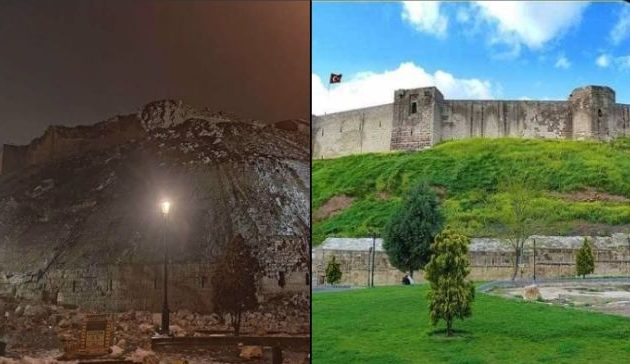 Ο σεισμός γκρέμισε το ιστορικό κάστρο της Γκαζιαντέπ στην Τουρκία