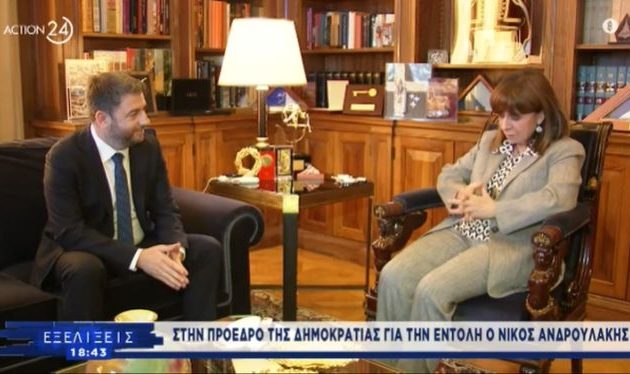 Ο Νίκος Ανδρουλάκης επέστρεψε την τρίτη διερευνητική εντολή