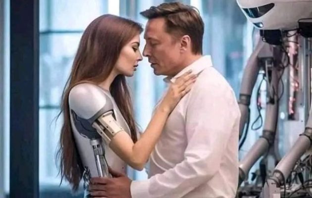Ο Έλον Μασκ φιλιέται με ρομπότ – Χαμός στο Twitter
