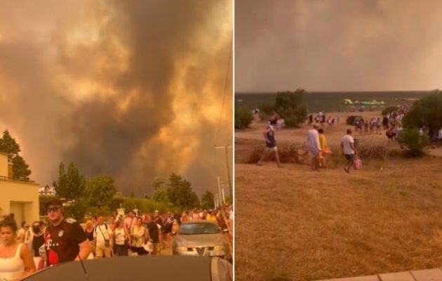 Φωτιά στη Ρόδο: «Η μεγαλύτερη εκκένωση στην ελληνική ιστορία εκτελέστηκε από ομάδες απλών πολιτών»