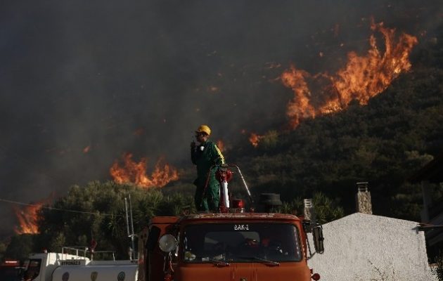 Ανατολική Αττική: Στάχτη έγιναν 35.000 στρέμματα από την πυρκαγιά