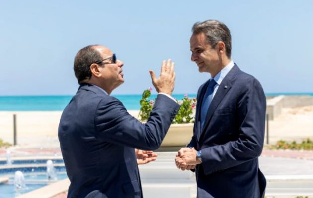 Μητσοτάκης με Σίσι: «Ελλάδα και Αίγυπτος είναι παράγοντες σταθερότητας»
