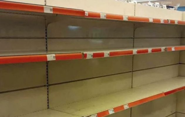 Πανικός στη Λάρισα λόγω του Πηνειού – Εξαφανίστηκαν τα μπουκάλια νερό από τα σούπερ μάρκετ