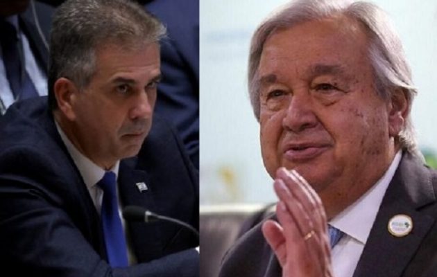Ισραηλινός ΥΠΕΞ σε Αντόνιο Γκουτέρες: Κύριε γενικέ γραμματέα του ΟΗΕ σε ποιον κόσμο ζείτε;
