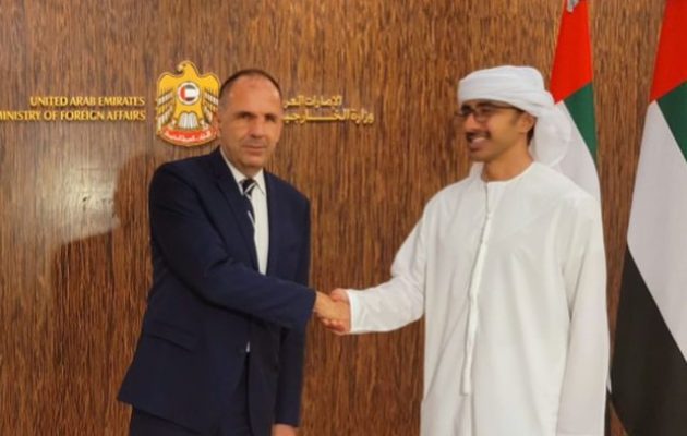 Ενίσχυση και εμβάθυνση των στρατηγικών σχέσεων της Ελλάδας με τα Ηνωμένα Αραβικά Εμιράτα
