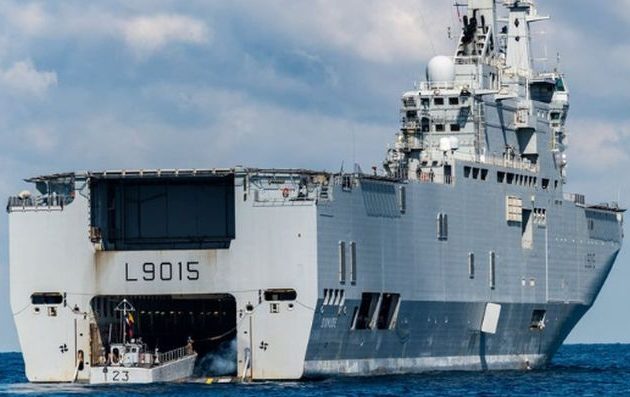 Η Γαλλία στέλνει και δεύτερο ελικοπτεροφόρο, το Dixmude, ανοιχτά των ακτών της Γάζας