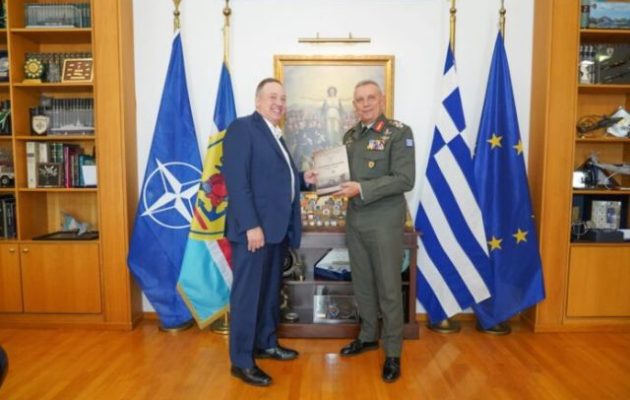 Ο Φλώρος συναντήθηκε με τον επικεφαλής του Εβραϊκού Ινστιτούτου Εθνικής Ασφάλειας της Αμερικής (JINSA)