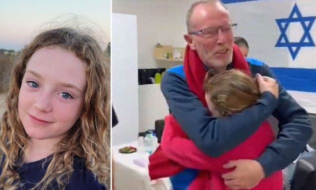 Ισραήλ: Ελεύθερη η 9χρονη όμηρος της Χαμάς που είχε θεωρηθεί νεκρή – Η αγκαλιά με τον μπαμπά της