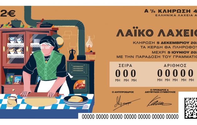 Την Τρίτη 5/12 η κλήρωση για το τρίτο τζακ-ποτ στο Λαϊκό Λαχείο που μοιράζει συνολικά κέρδη 2.200.000 ευρώ