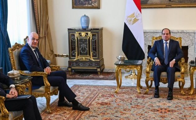 Νίκος Δένδιας σε πρόεδρο Άμπντελ Φάταχ αλ Σίσι: Ελλάδα και Αίγυπτος μαζί «για την ασφάλεια και σταθερότητα στην ευρύτερη περιοχή μας»