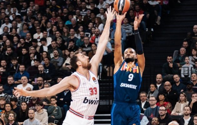 Euroleague: Ο Ολυμπιακός πέρασε νικηφόρα από την Ldlc Arena 85-73 τη Βιλερμπάν