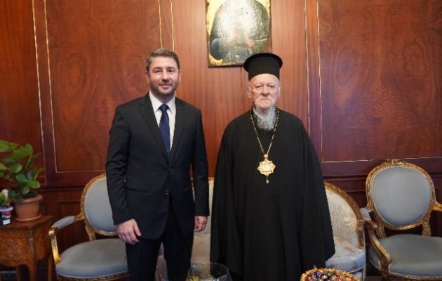 Τον Οικουμενικό Πατριάρχη συνάντησε ο Ν. Ανδρουλάκης στο Φανάρι