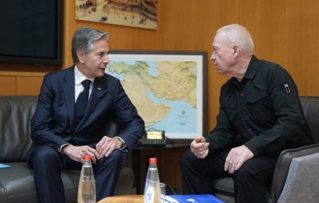 Ο Γκάλαντ είπε στον Μπλίνκεν ότι ο πόλεμος στη Γάζα δεν τελειώνει εάν δεν βρεθεί η ηγεσία της Χαμάς και δεν απελευθερωθούν οι όμηροι