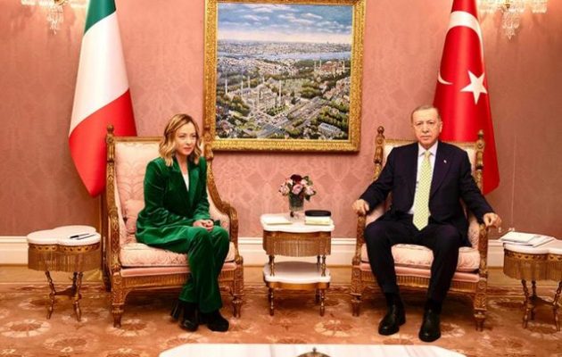 Η φασίστρια Μελόνι συναντήθηκε με τον ισλαμοφασίστα Ερντογάν – Τι συζήτησαν οι φασίστες