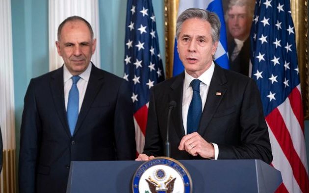 Μπλίνκεν: «Η εταιρική σχέση» ΗΠΑ-Ελλάδος «είναι κατά την κρίση μου στο υψηλότερο επίπεδο που υπήρξε ποτέ»