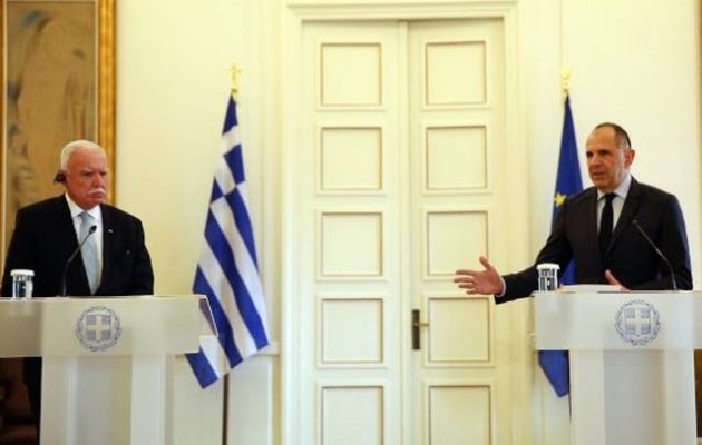 Γιώργος Γεραπετρίτης με Ριάντ Μαλκί: «Η Χαμάς δεν μπορεί να συγχέεται, ούτε να ταυτίζεται με τον Παλαιστινιακό λαό»