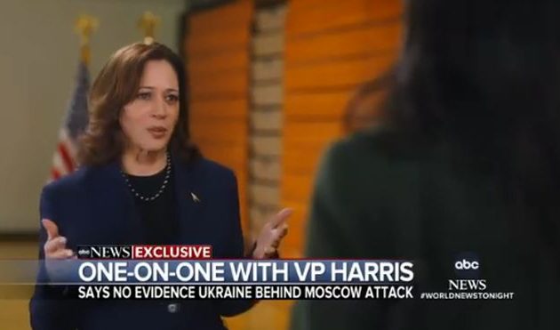 Κάμαλα Χάρις: Δεν υπάρχουν στοιχεία ότι η Ουκρανία βρίσκεται πίσω από το μακελειό στη Μόσχα