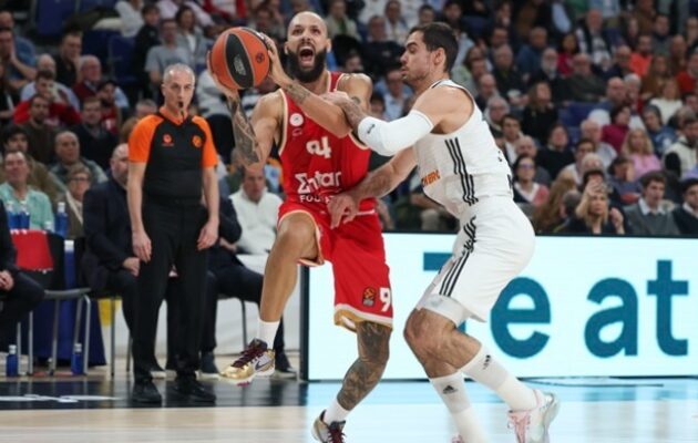 Euroleague: Πρώτος και «άχαστος» ο Ολυμπιακός – Πέρασε και από τη Μαδρίτη με 96-86 επί της Ρεάλ