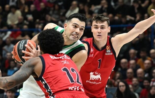 Euroleague: Κατώτερος των περιστάσεων στο Μιλάνο ο Παναθηναϊκός έχασε από τη «μισή» Αρμάνι 87-75