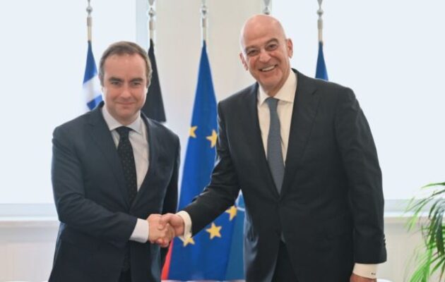 Ελλάς-Γαλλία συμμαχία! Ο Νίκος Δένδιας είπε στον Λεκορνί ότι, η Γαλλία θα φροντίζει η Ελλάδα να διατηρεί πλεονέκτημα έναντι των δυνάμεων του αναθεωρητισμού