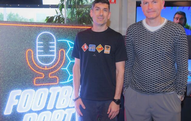 Γιώργος Καλαϊτζής και Βασίλης Ξανθόπουλος στο Πάμε Στοίχημα Football Party by Gazzetta για τον τελικό της Euroleague – Pre-game show με Ναβάρο, Κάτας και Μπαρτσελόνα