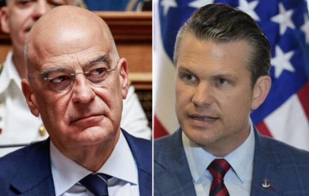 Χέγκσεθ σε Δένδια: Οι ΗΠΑ προσβλέπουν σε ηγετικό ρόλο της Ελλάδας σε περιφερειακές πρωτοβουλίες για την ασφάλεια