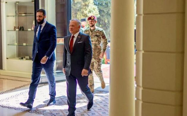 Ο βασιλιάς Αμπντάλα επαναβεβαίωσε στον Γκολάνι την υποστήριξη της Ιορδανίας στην εδαφική ακεραιότητα της Συρίας