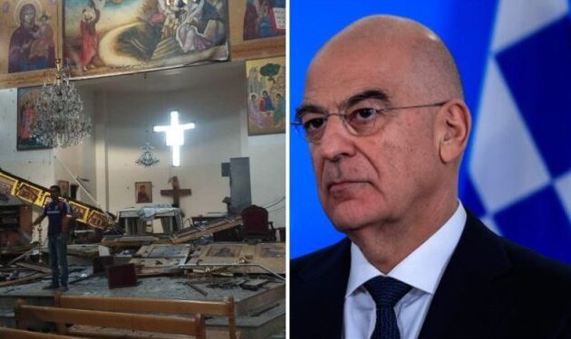 Αποτροπιασμένος ο Νίκος Δένδιας από τη σφαγή στην Ελληνορθόδοξη εκκλησία της Δαμασκού