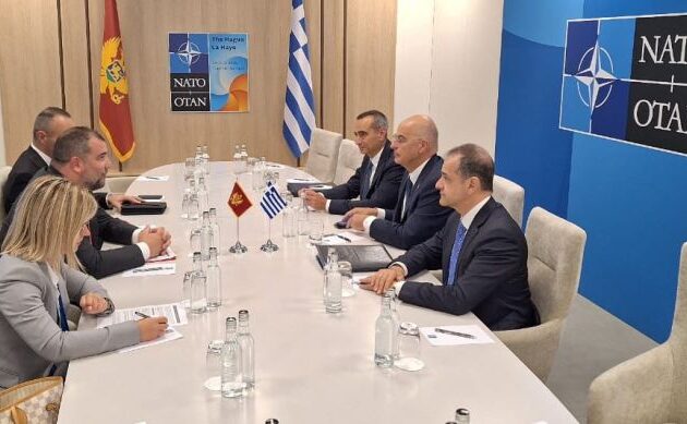Ο Νίκος Δένδιας συζήτησε με τον Ντράγκαν Κράποβιτς τη διμερή αμυντική συνεργασία Ελλάδας-Μαυροβουνίου