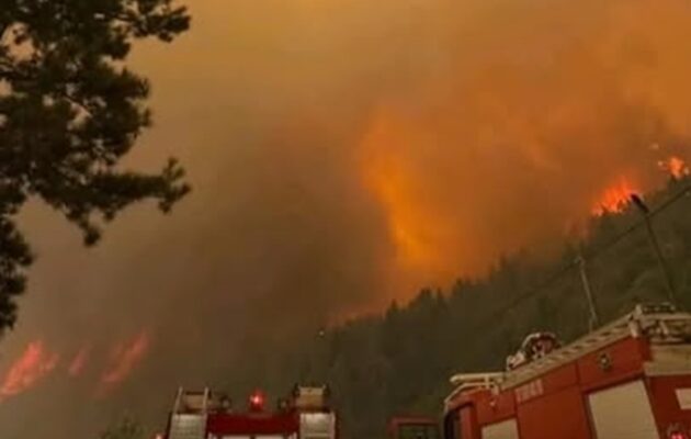 Φενεό Κορινθίας: Ανεξέλεγκτη φωτιά – Εκκενώθηκαν η Στυμφαλία και 7 ακόμη οικισμοί