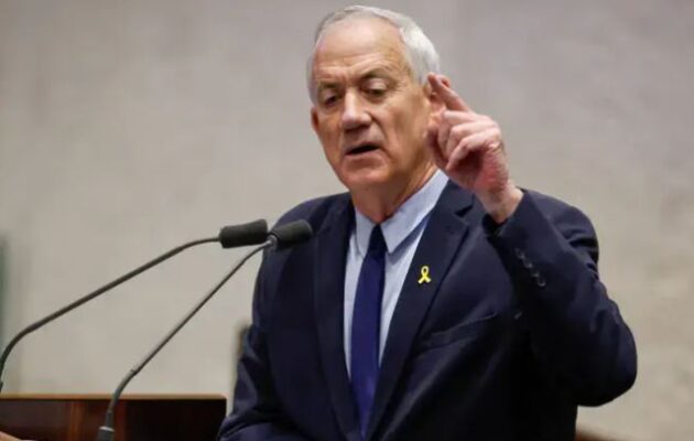 Μπένι Γκαντζ: Η διεθνής πίεση προς το Ισραήλ ενισχύει τη Χαμάς