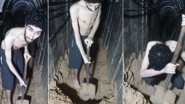 ΦΡΙΚΗ! Η Χαμάς δημοσίευσε βίντεο με αποσκελετωμένο Ισραηλινό όμηρο να σκάβει τον τάφο του