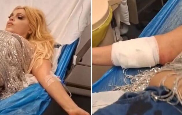 Σίδερο καρφώθηκε στο χέρι της Σαμπρίνας (φωτο)