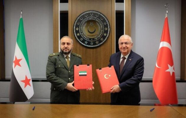 Υπογραφή μνημονίου συνεργασίας μεταξύ Δυτ. Συρίας και Τουρκίας για στρατιωτική εκπαίδευση