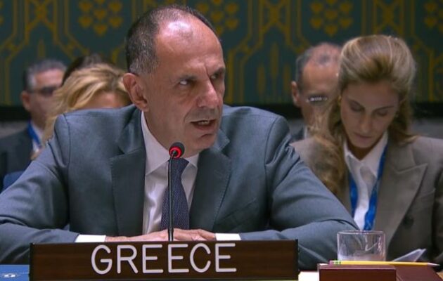 Γιώργος Γεραπετρίτης στο ΣΑ του ΟΗΕ: Επείγουσα ανάγκη για δίκαιη ειρήνη και ασφάλεια