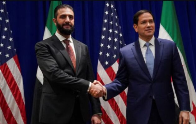 Ο Ρούμπιο και ο τζιχαντιστής Αλ-Σαράα συζήτησαν για τη σταθερότητα της Συρίας και την… καταπολέμηση της τρομοκρατίας